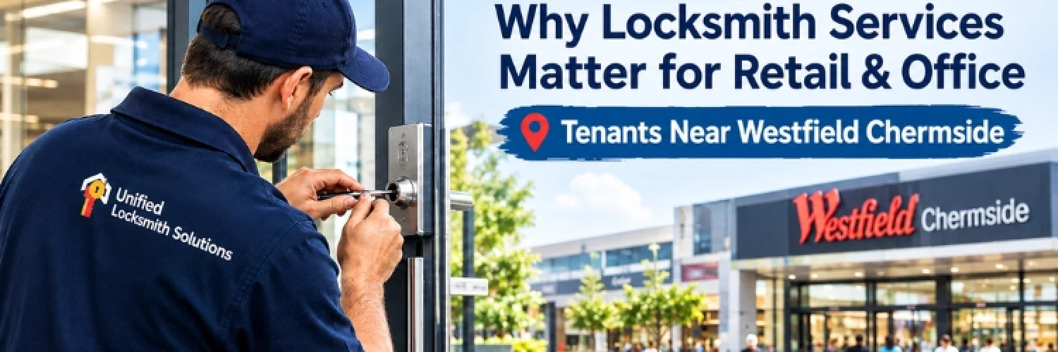 Commercial locksmith services near Westfield Chermside for retail and office tenants by Unified Locksmith Solutions